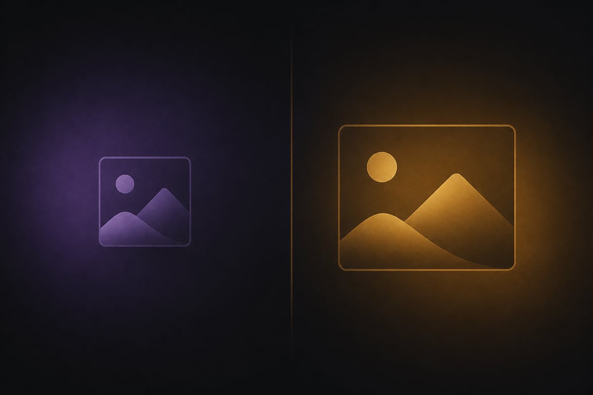 AVIF versus WebP comparison illustration for web image formats
